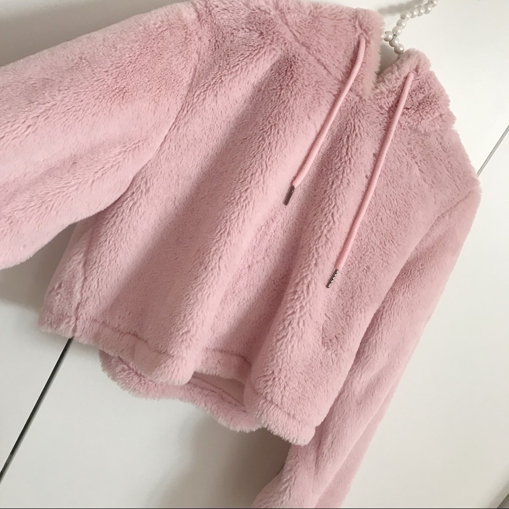 super cozy crop hoodie